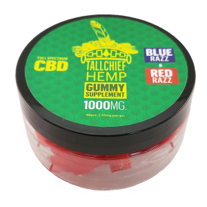 Tallchief Hemp Red Razz CBD Gummies, 1000mg (40pcs.)
