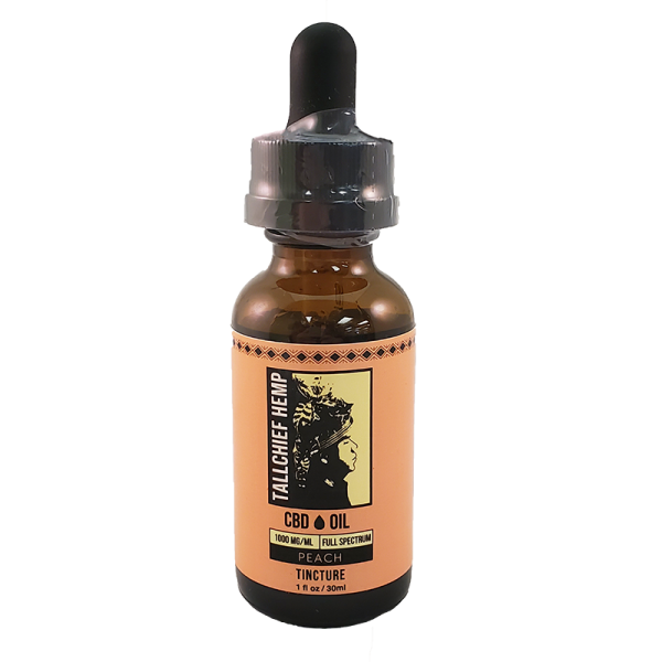 Peach Flavored CBD Tincture Oil - Tallchief Hemp