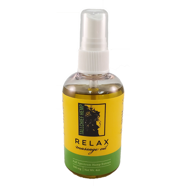 Full Spectrum Hemp Massage Oil, 500mg - Tallchief Hemp