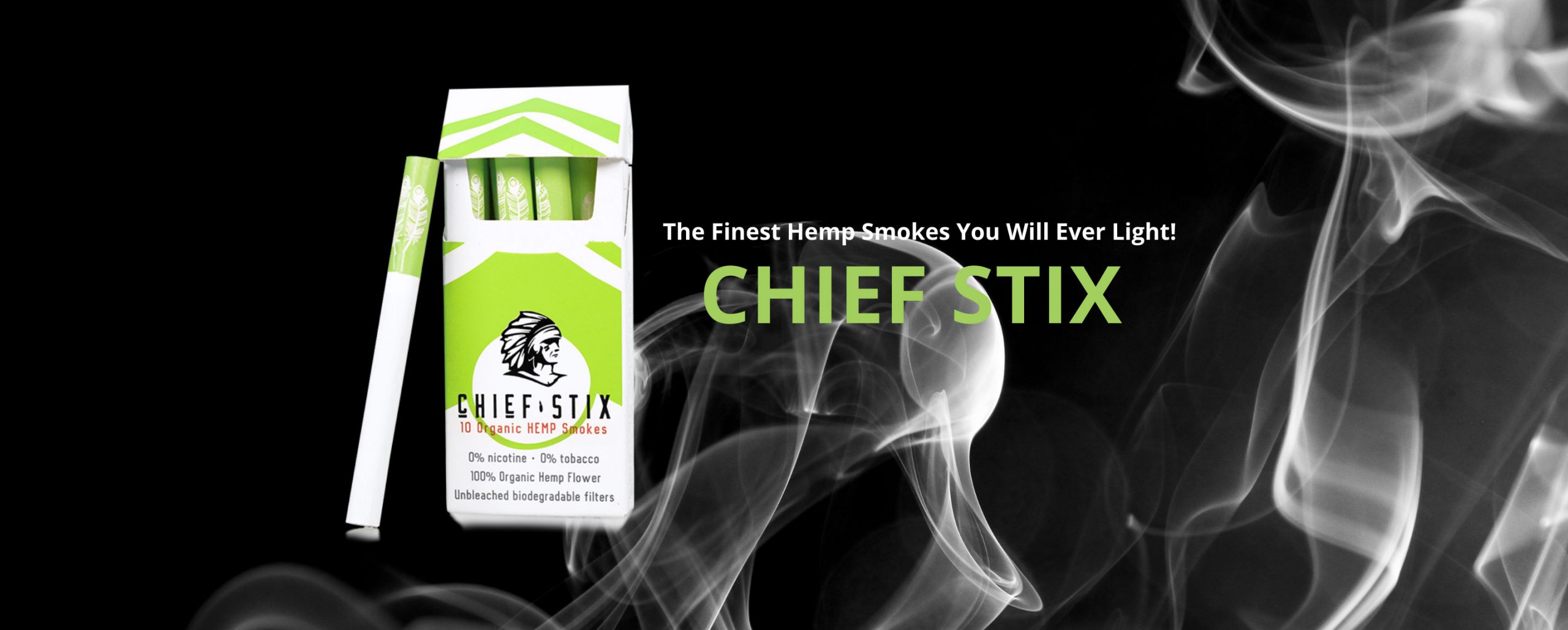 Chief Stix Banner, Organic Hemp Smokes from Tallchief Hemp